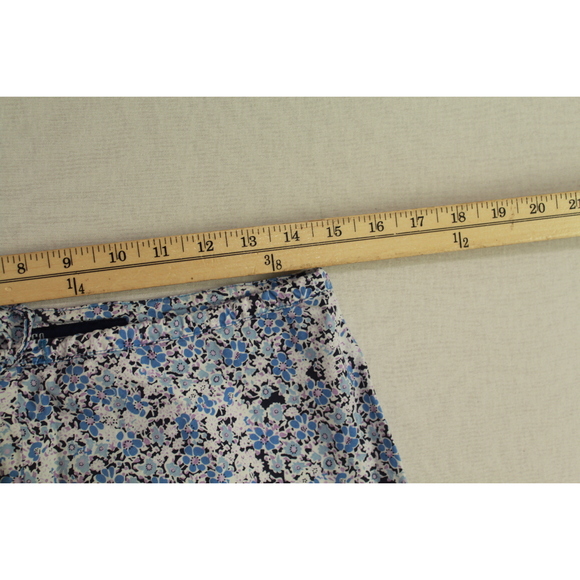 SO Stretch Women Blue Florale Skirt Casual Size 11 - Picture 5 of 8